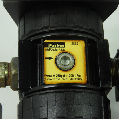 Parker 05E24A13AA 15L22BA Compressed Air Filter Regulator Lubricator 3/8" NPT