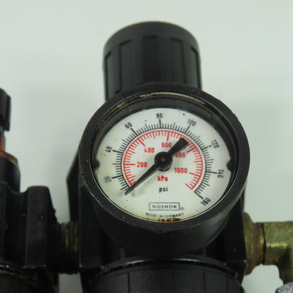 Parker 05E24A13AA 15L22BA Compressed Air Filter Regulator Lubricator 3/8" NPT
