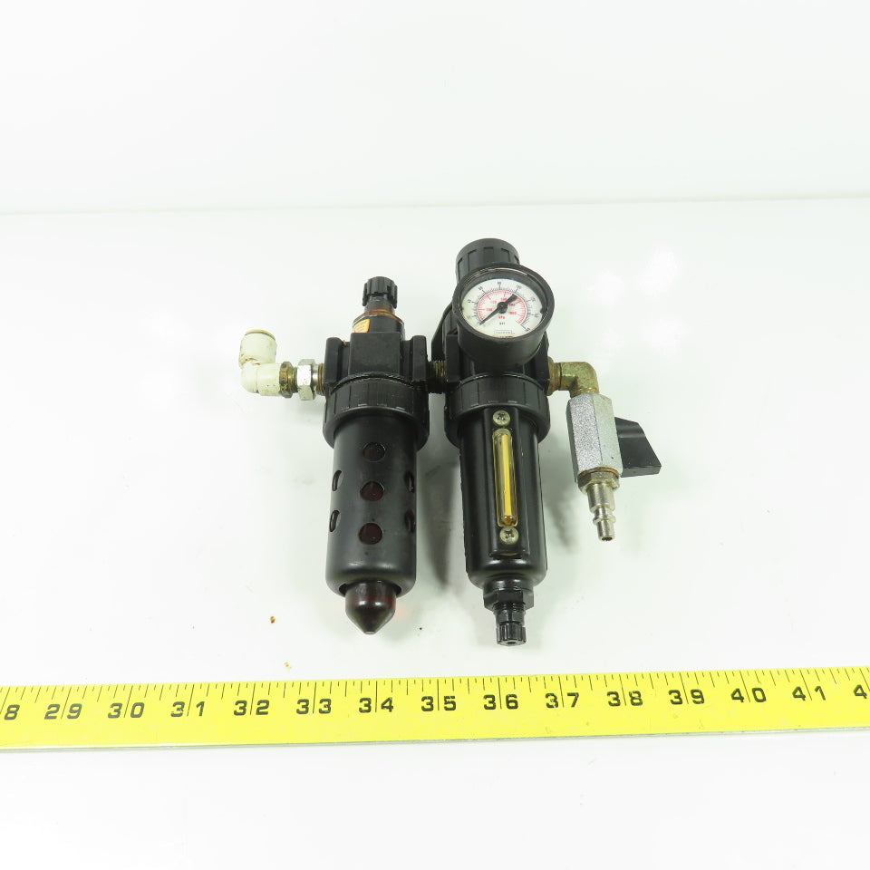 Parker 05E24A13AA 15L22BA Compressed Air Filter Regulator Lubricator 3/8" NPT