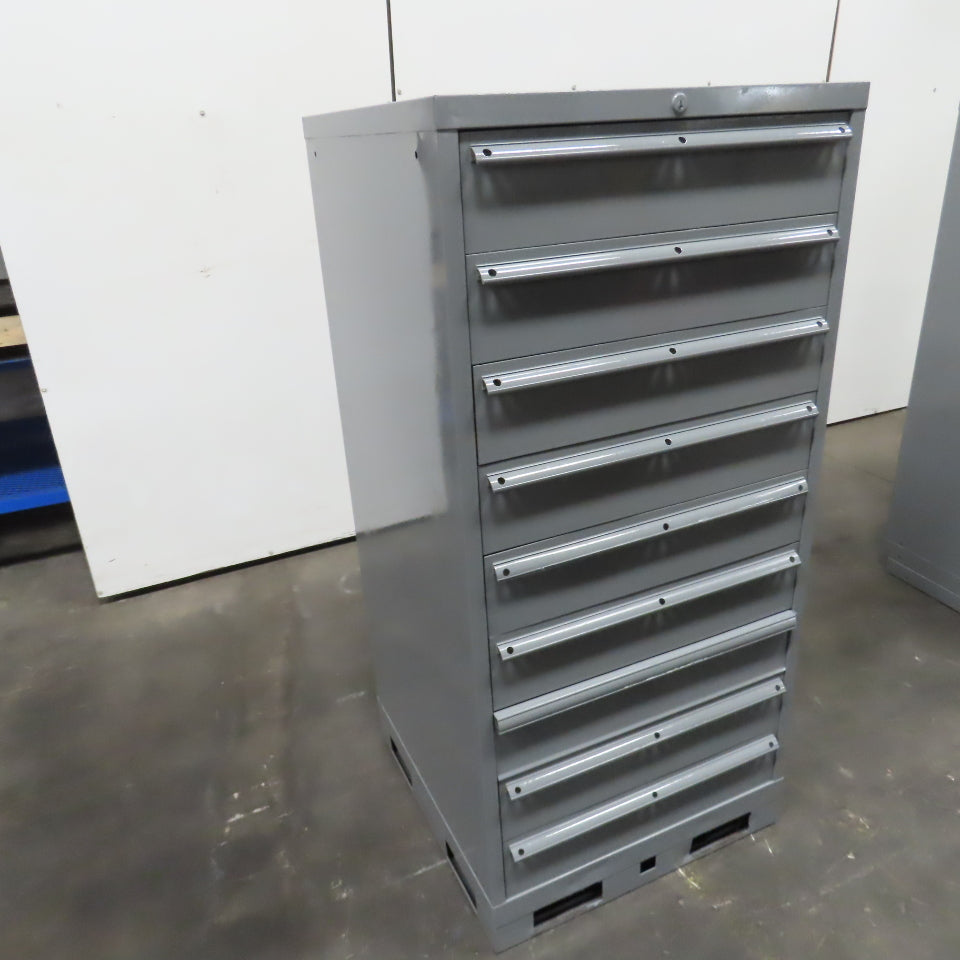 9 Drawer Industrial Parts Tool Storage Shop Cabinet 28 x 28