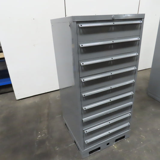 9 Drawer Industrial Parts Tool Storage Shop Cabinet 28 x 28" x 60" H Lista Style