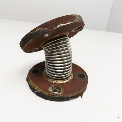 2" Cast Iron 4 Bolt Flange Mount Flexible Stainless Bellow Expansion Joint