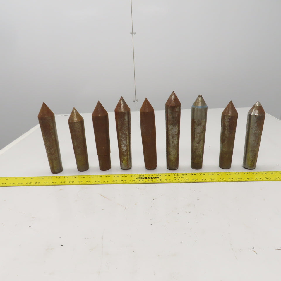 Morse Taper MT5 Misc. Used Lathe Dead Centers Lot Of 9