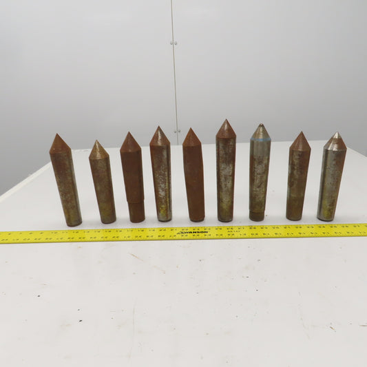 Morse Taper MT5 Misc. Used Lathe Dead Centers Lot Of 9