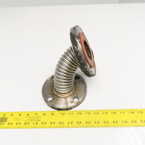 2" Cast Iron 4 Bolt Flange Mount Flexible Stainless Bellow Expansion Joint