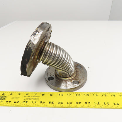 2" Cast Iron 4 Bolt Flange Mount Flexible Stainless Bellow Expansion Joint