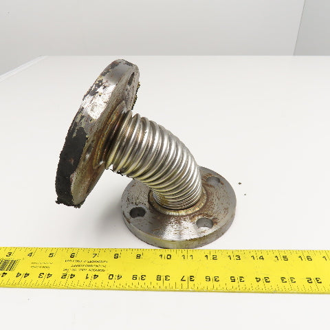2" Cast Iron 4 Bolt Flange Mount Flexible Stainless Bellow Expansion Joint