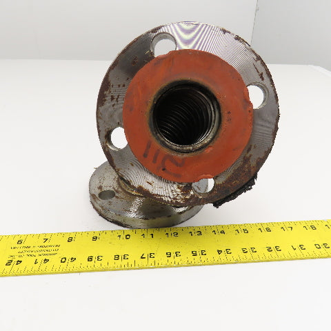 2" Cast Iron 4 Bolt Flange Mount Flexible Stainless Bellow Expansion Joint