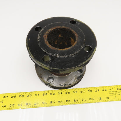 3" Raised Face Flange 4 Bolt Cast Iron Coupling 6" Wide