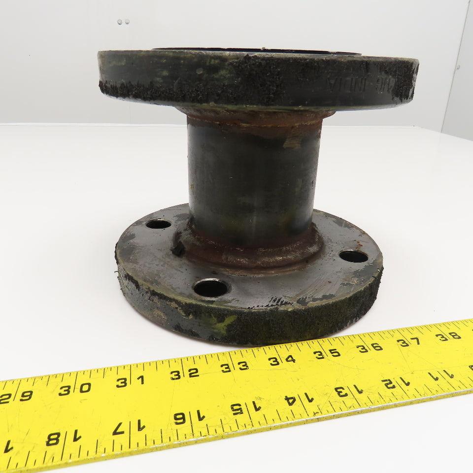 3" Raised Face Flange 4 Bolt Cast Iron Coupling 6" Wide