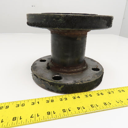 3" Raised Face Flange 4 Bolt Cast Iron Coupling 6" Wide