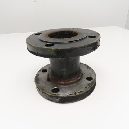 3" Raised Face Flange 4 Bolt Cast Iron Coupling 6" Wide