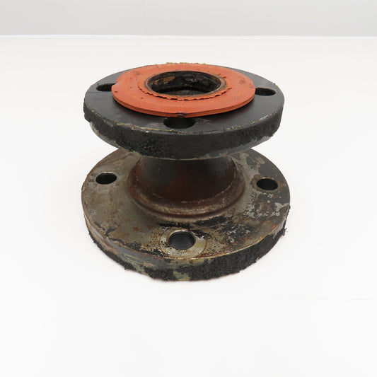 3" x 2" Raised Face Flange 4 Bolt Cast Iron Adaptor Coupling 4-1/2" Wide