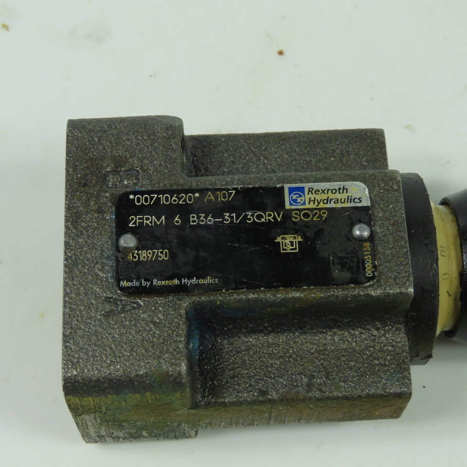 Rexroth 2FRM 6 B36-31/3QRV S029 Hydraulic Flow Control Valve