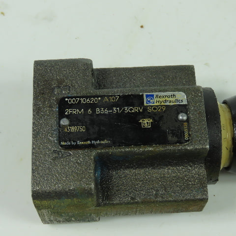 Rexroth 2FRM 6 B36-31/3QRV S029 Hydraulic Flow Control Valve