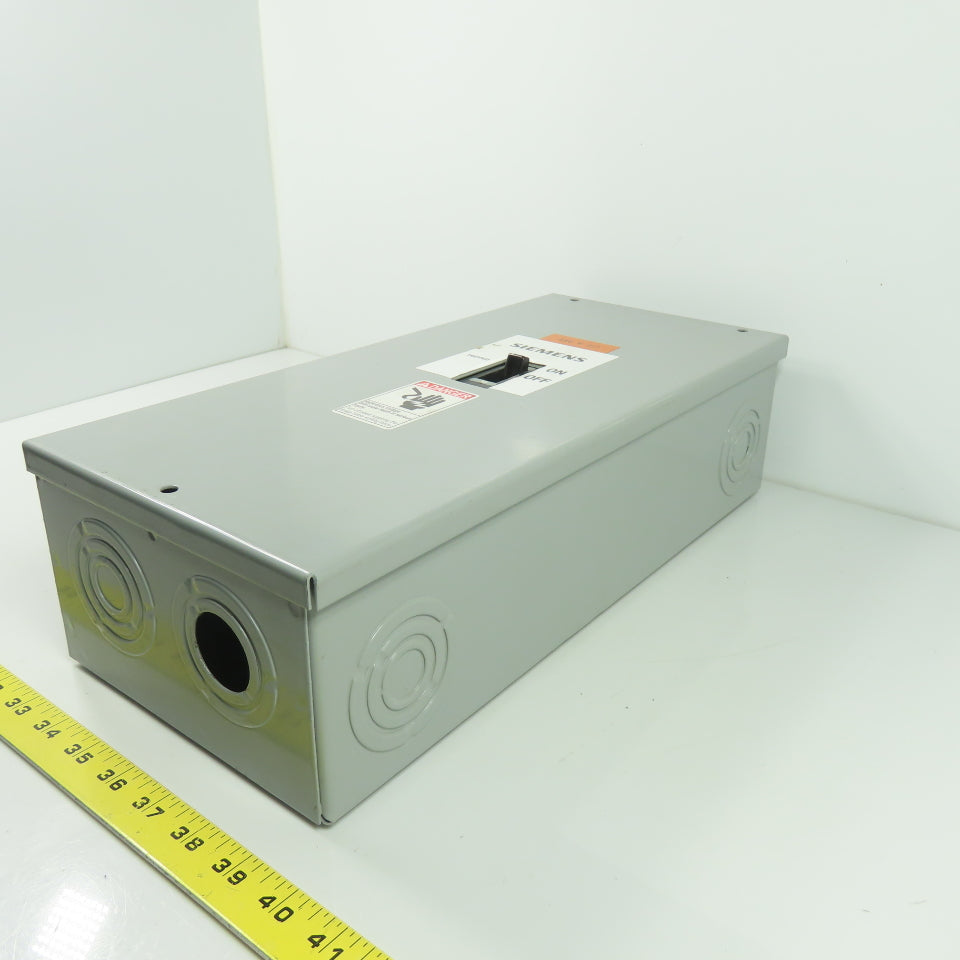 Siemens E2N1S Circuit Breaker Enclosure W/ED63B070 3-Pole 70A 600V Breaker