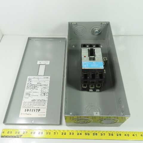 Siemens E2N1S Circuit Breaker Enclosure W/ED63B070 3-Pole 70A 600V Breaker