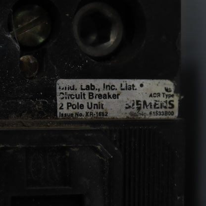 Siemens 27"x7-1/4"x5" Circuit Breaker Enclosure W/QJ22B200 200A 240VAC Breaker