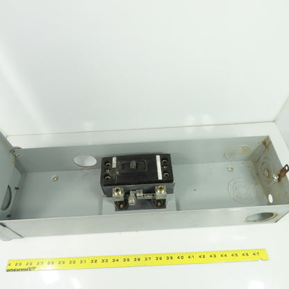 Siemens 27"x7-1/4"x5" Circuit Breaker Enclosure W/QJ22B200 200A 240VAC Breaker