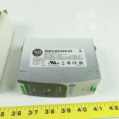 Allen Bradley 4983-DC240-03 Ser A Combination Filter Surge Suppressor 240VAC 3A