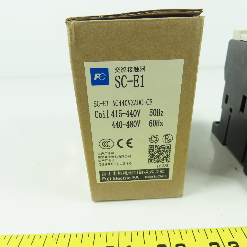 Fuji SC-E1 600V 3Ph Contactor 440/480V Coil