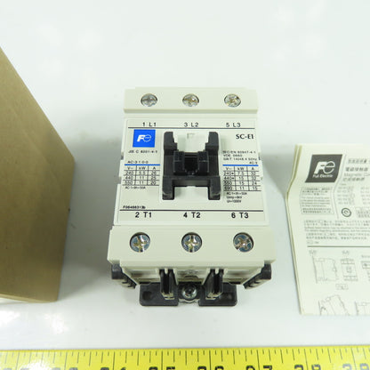 Fuji SC-E1 600V 3Ph Contactor 440/480V Coil