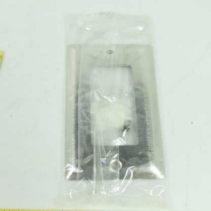 PASS & SEYMOUR SS26 Stainless Steel Wall Plate Cover 4-1/2"x2-3/4" Lot Of 13