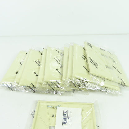 Pass & Seymour TP2-I Ivory Wall Plate 2 Toggle Switch Cover Lot Of 13