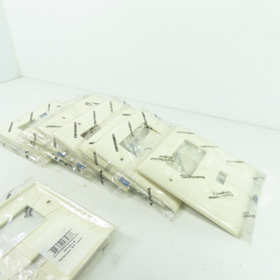 Pass & Seymour TP126-LA Light Almond Wall Plate Switch Cover Lot Of 13