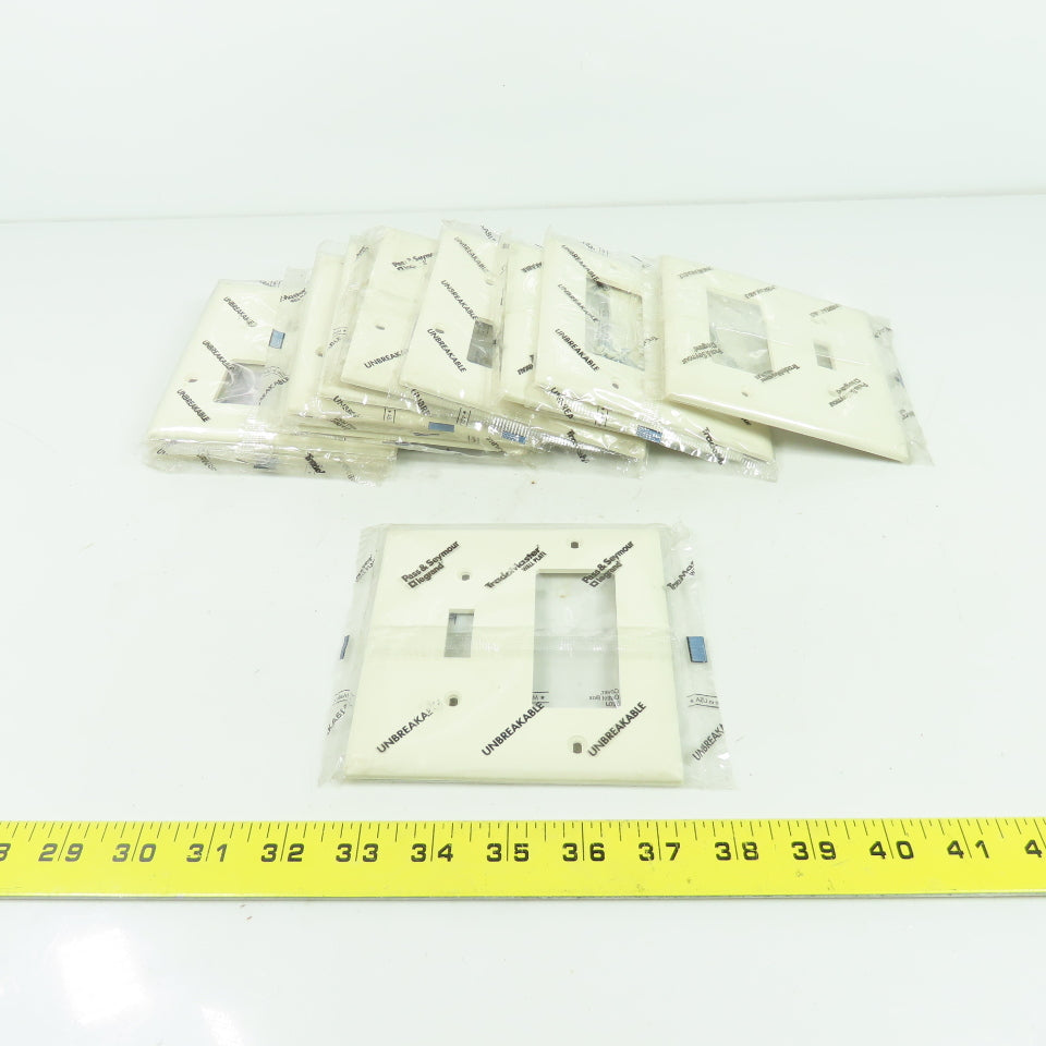 Pass & Seymour TP126-LA Light Almond Wall Plate Switch Cover Lot Of 13
