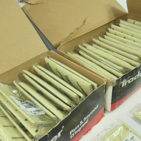 Pass & Seymour TP1-I Ivory 1 Gang Toggle Wall Plate Switch Cover Lot Of 44