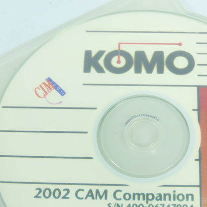 Komo 2002 Cam Companion Software W/ Key & AutoCad Manuals
