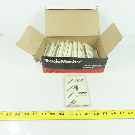 Pass & Seymour TP1-LA Light Almond 1 Gang Toggle Wall Plate Switch Lot Of 15