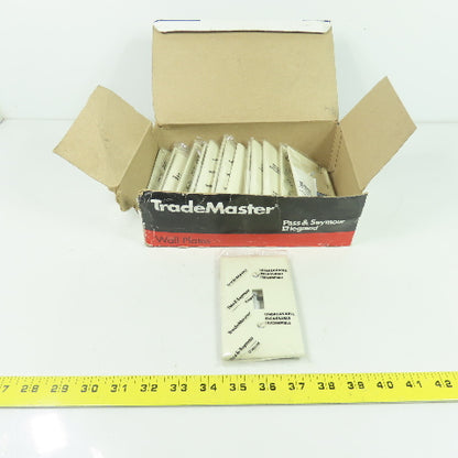 Pass & Seymour TP1-LA Light Almond 1 Gang Toggle Wall Plate Switch Lot Of 15