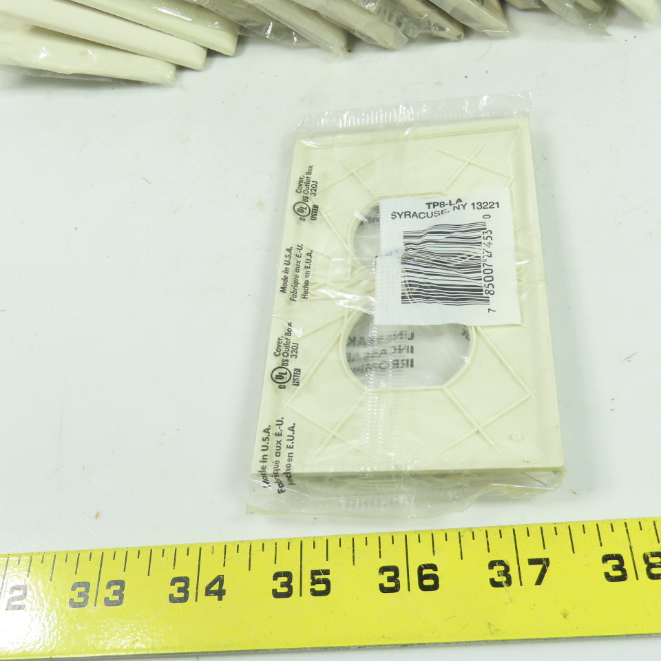 Pass & Seymour TP8-LA Light Almond 1 Gang Receptacle Wall Plate Switch Lot Of 24