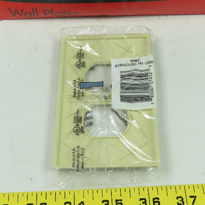 Pass & Seymour TP8-I Ivory 1 Gang Receptacle Wall Plate Switch Cover Lot Of 34