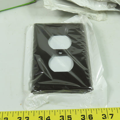 Leviton 002-80503 Brown 1 Gang Receptacle Wall Plate Switch Cover Lot Of 34
