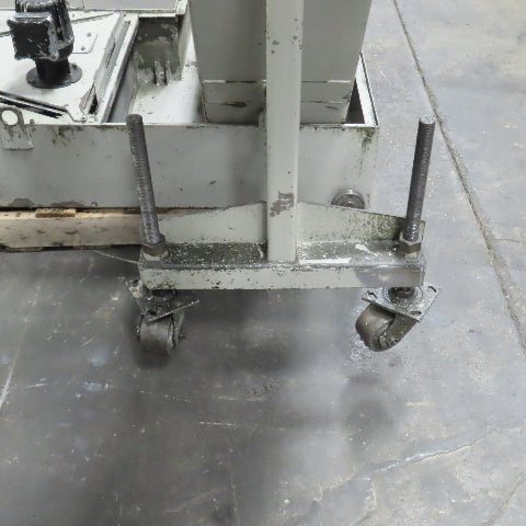 Hennig 11' Incline Chip Conveyor 7-3/4" Belt 5 FPM 45" Disch W/Coolant Recovery
