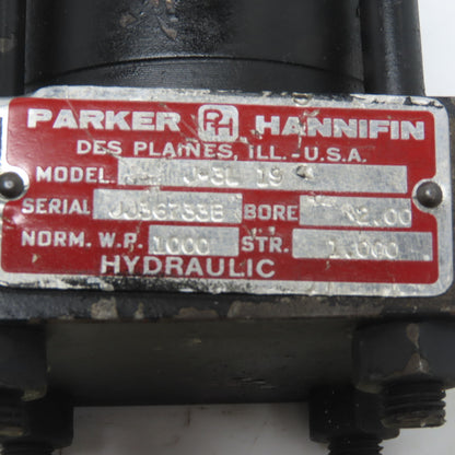 Parker J-3L19 Hydraulic Cylinder 2" Bore 1" Stroke