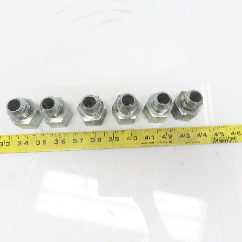Eaton 2022-12-12S Steel Hydraulic Connector 3/4"Male 37° JIC & 3/4" FPT Lot/6