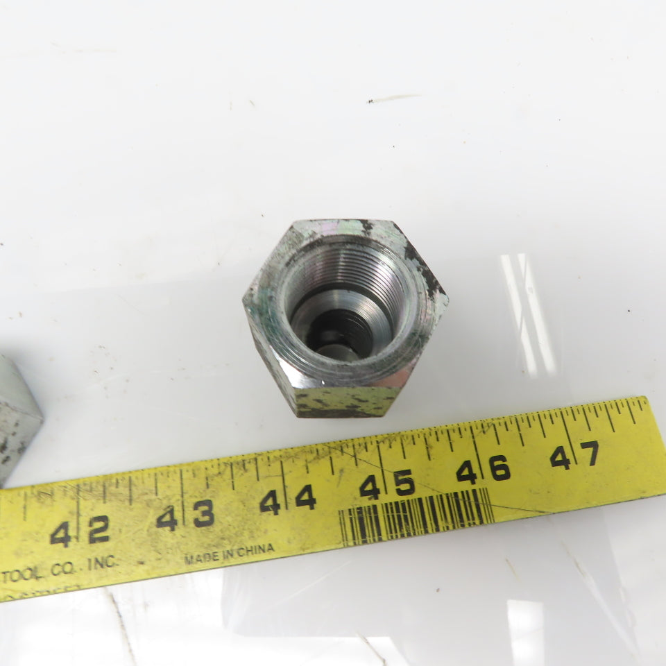 Eaton 2022-12-12S Steel Hydraulic Connector 3/4"Male 37° JIC & 3/4" FPT Lot/6