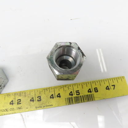 Eaton 2022-12-12S Steel Hydraulic Connector 3/4"Male 37° JIC & 3/4" FPT Lot/6