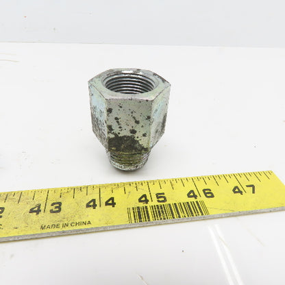 Eaton 2022-12-12S Steel Hydraulic Connector 3/4"Male 37° JIC & 3/4" FPT Lot/6