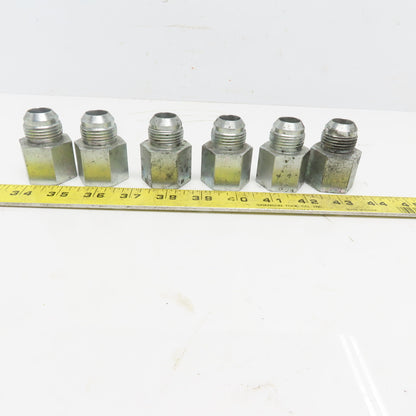 Eaton 2022-12-12S Steel Hydraulic Connector 3/4"Male 37° JIC & 3/4" FPT Lot/6