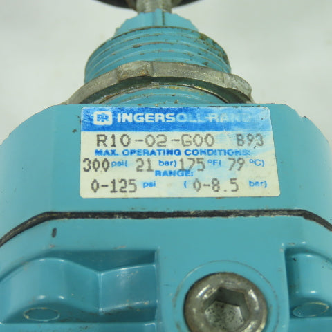 Ingersoll Rand R10-02-G00 0-125PSI Pneumatic Pressure Regulator 1/4"NPT 175°F