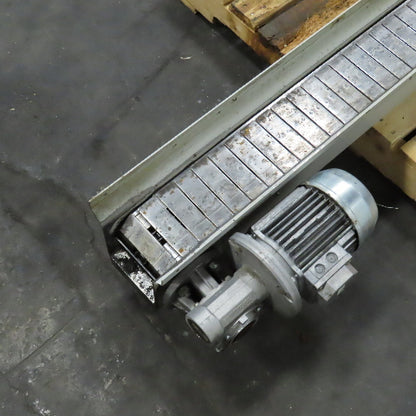 4-1/2" x 94" Long Table Top Powered Small Parts Conveyor 230-480V 3Ph 60FPM
