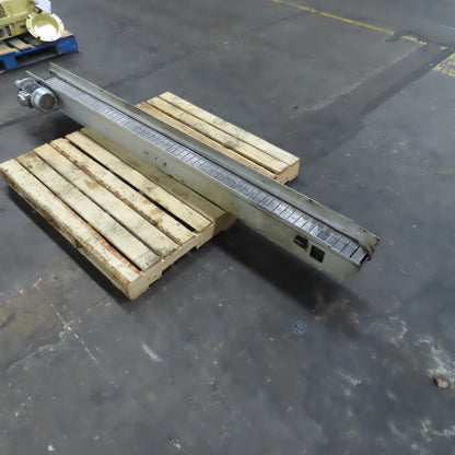 4-1/2" x 94" Long Table Top Powered Small Parts Conveyor 230-480V 3Ph 60FPM
