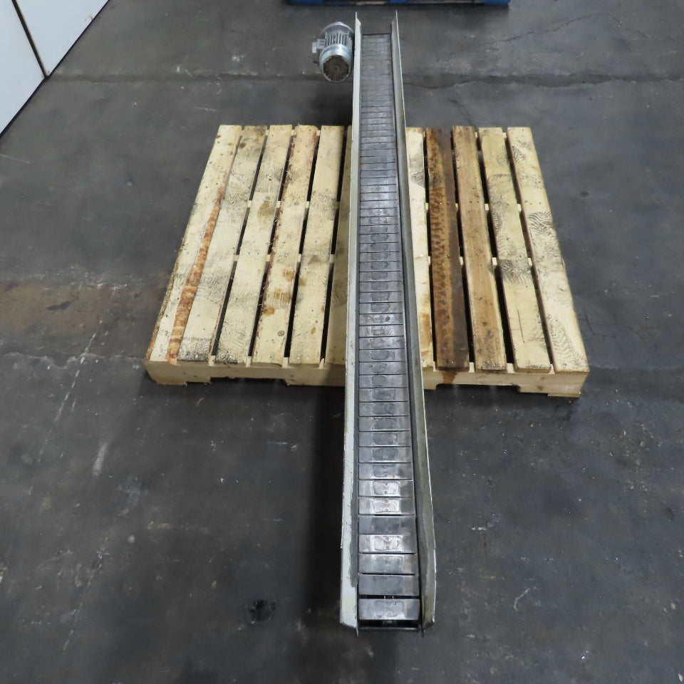 4-1/2" x 94" Long Table Top Powered Small Parts Conveyor 230-480V 3Ph 60FPM