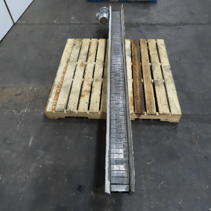 4-1/2" x 94" Long Table Top Powered Small Parts Conveyor 230-480V 3Ph 60FPM