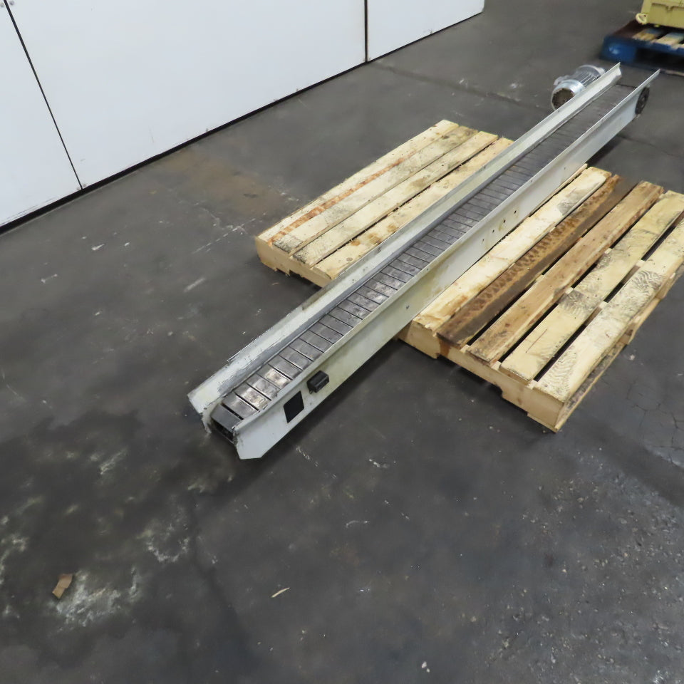 4-1/2" x 94" Long Table Top Powered Small Parts Conveyor 230-480V 3Ph 60FPM